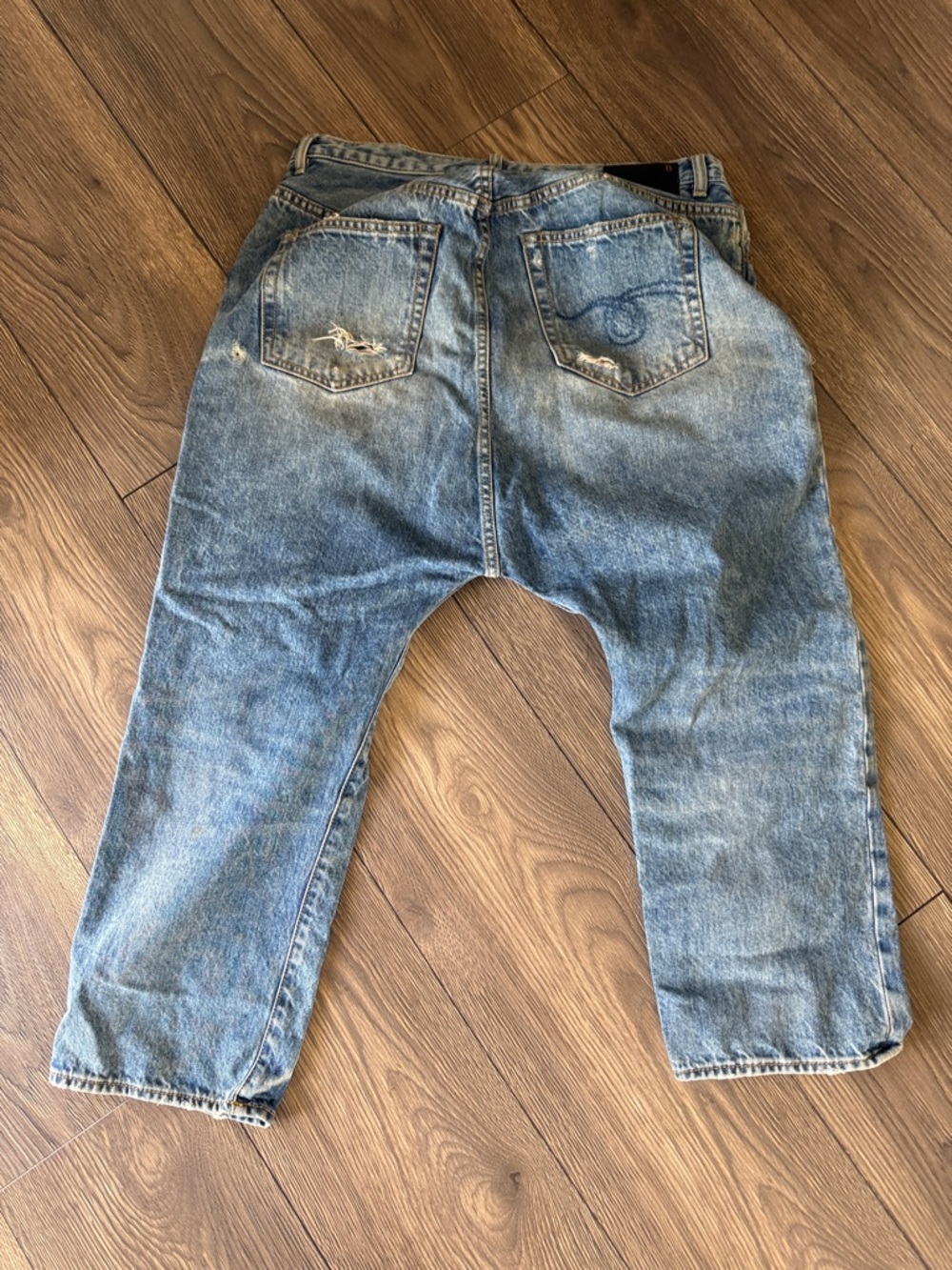R13 Tailored Drop Jeans in Bain Size 28 - Picture 7 of 16